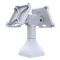 RAM Mounts Standfuss (7 Zoll) - zwei 180° schwenkbare 100x100 mm VESA Aufnahmen, hellgrau