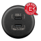Dual USB Panel Install Charger with bare wires, 2x 30W, cable length 200 mm - USB-C / USB-C