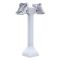 RAM Mounts Standfuss (14 Zoll) - zwei 180° schwenkbare 75x75 mm VESA Aufnahmen, hellgrau