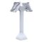 RAM Mounts Standfuss (14 Zoll) - zwei 180° schwenkbare 100x100 mm VESA Aufnahmen, hellgrau