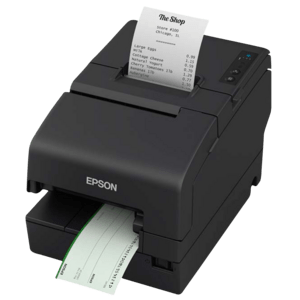 Epson TM-H6000VI, cutter, MICR, USB, RS232, Ethernet, OPOS, black